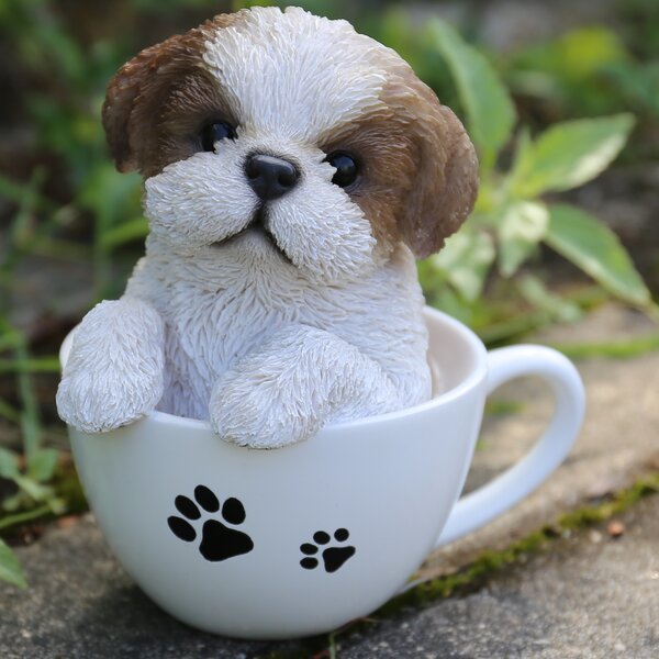 Teacup+Shih+Tzu+Puppy+Statue